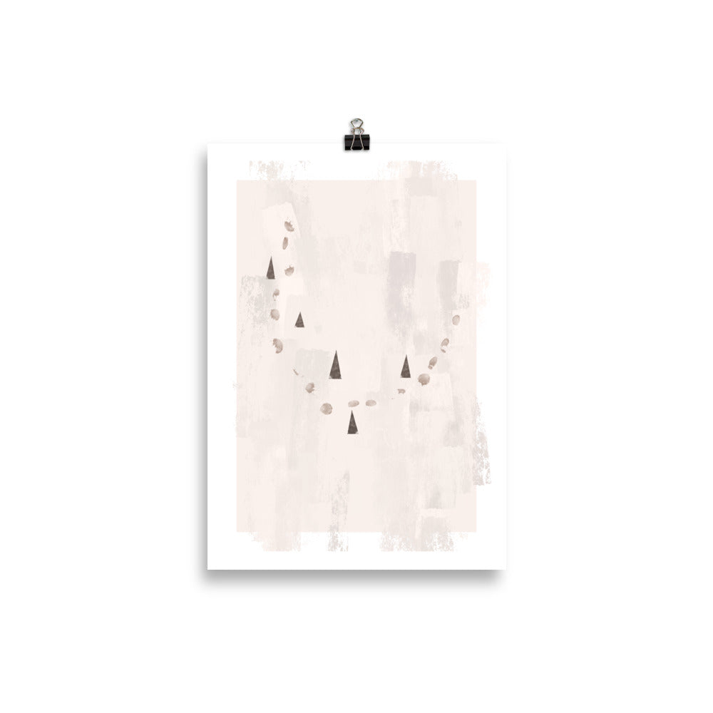 Abstract beige and brown illustration