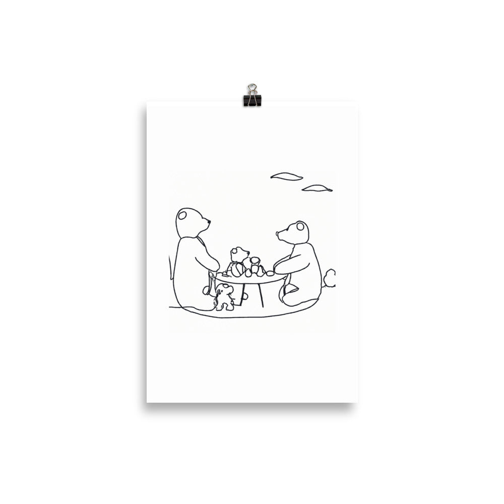 Teddy bear family picknick